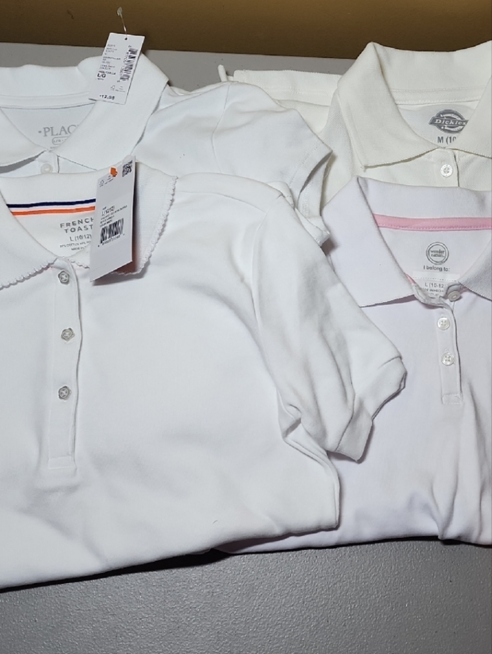 French Toast Girls White Polo Shirt - Short Sleeve School Uniform